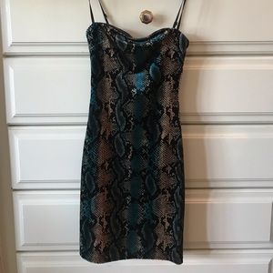 I AM GIA NWT Snakeskin Mini Dress